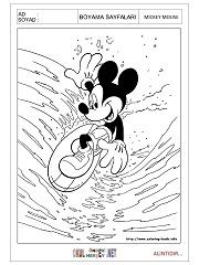 Mickey Mouse boyama sayfaları